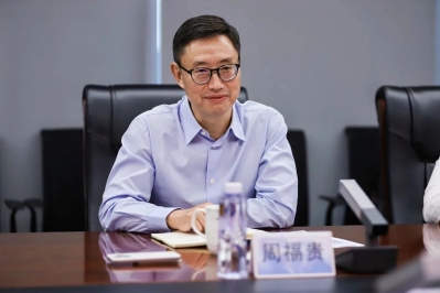 王志刚会见三一重能董事长周福贵-3